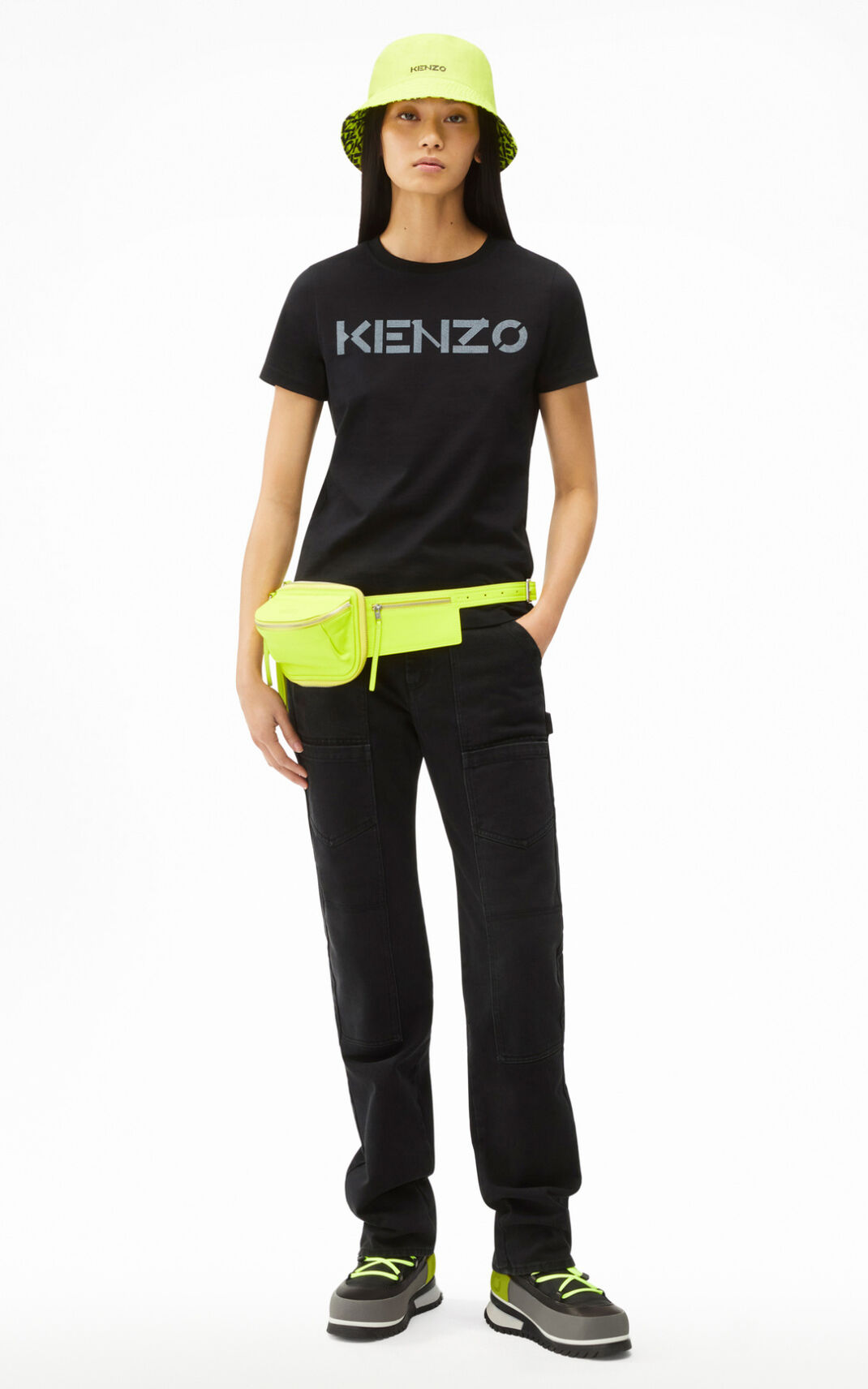 Kenzo Logo T-shirts Dame - Sort DK-213506